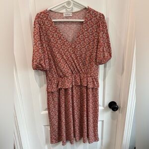 Red Knee-Length Dress